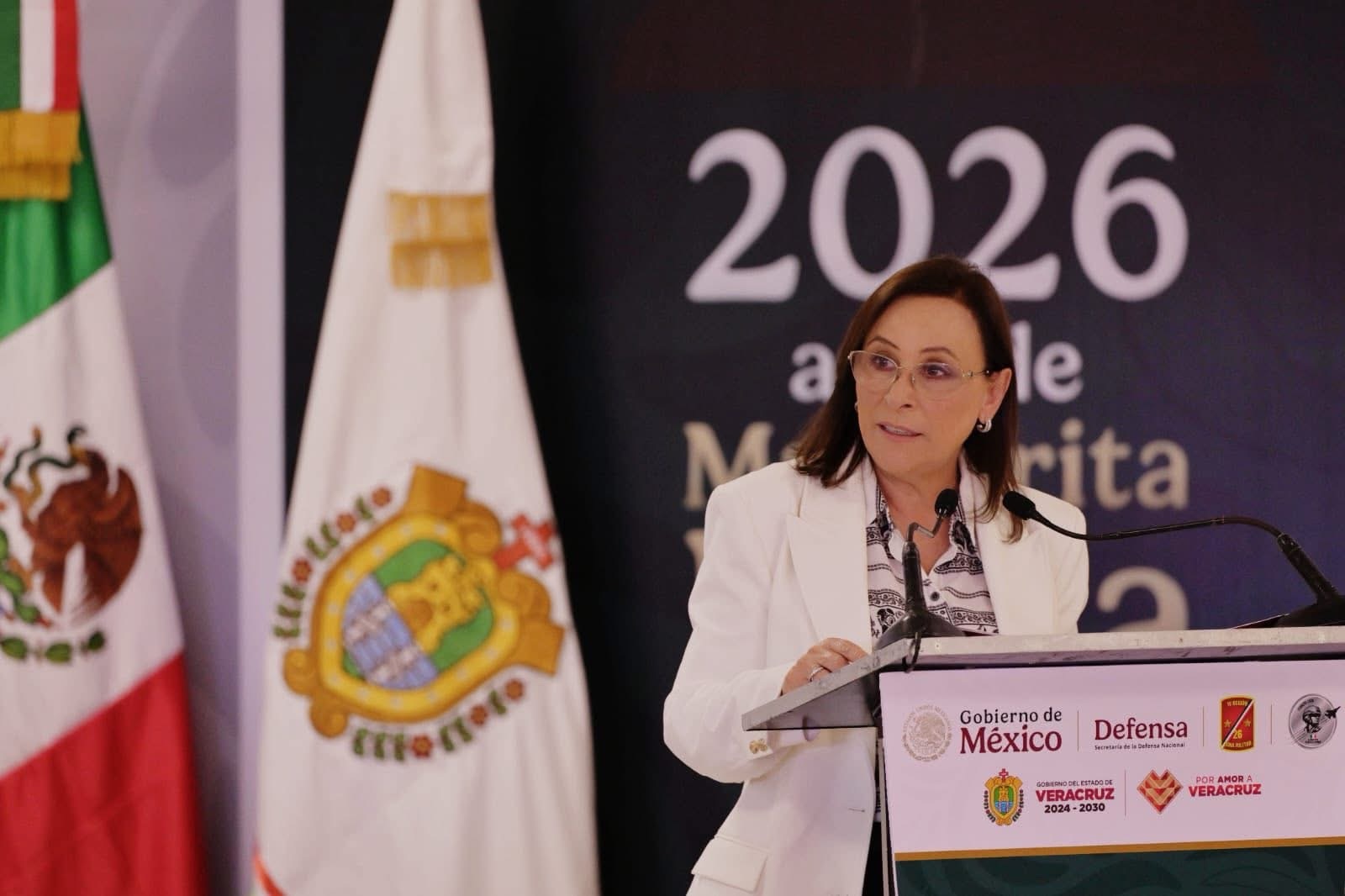 Reconoce Rocío Nahle respaldo del Ejército Mexicano a familias veracruzanas durante contingencia