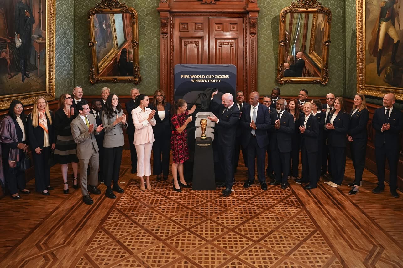 Sheinbaum da la bienvenida a Gianni Infantino y representantes de confederaciones a horas de que arranque el Mundial en México